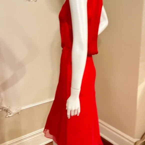 Escada Red Bolero Jacket  And Top Size 36 Flowy Skirt Size 34  / 3 Piece’s - Picture 6 of 15